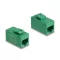 Delock Keystone modul, RJ45-aljzat - RJ45-aljzat, Cat.6A UTP zöld (90640)