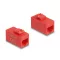 Delock Keystone modul, RJ45-aljzat - RJ45-aljzat, Cat.6A UTP piros (90641)