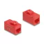 Delock Keystone modul, RJ45-aljzat - RJ45-aljzat, Cat.6A UTP piros (90641)