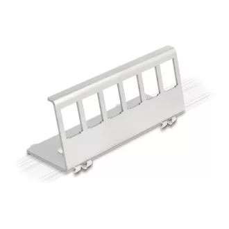   Delock Keystone fém rögzítőelem 6 porton DIN-sínhez (90656)