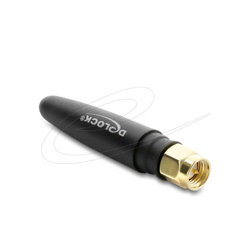 Delock LTE antenna SMA-dugó 1,82 dBi irányítatlan, rögzített, fekete (90694)