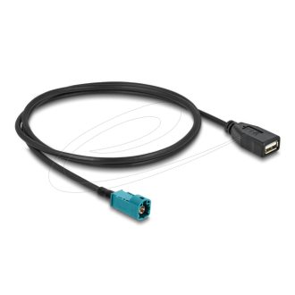   Delock Kábel HSD Z apa - A-típusú USB 2.0 anya 1 m (90703)