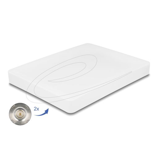 Delock WiFi 6 MIMO antenna 2 x N anya 8 dBi irányított vég beszerelés külső használat (90705)