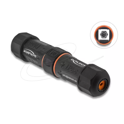 Delock Kábelcsatlakozó F aljzat   F aljzat, vízálló (90708)