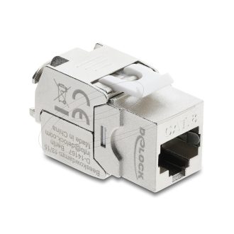   Delock Keystone modul RJ45 aljzat   LSA Cat.8.1, árnyékolt, szerszám nélküli (90715)