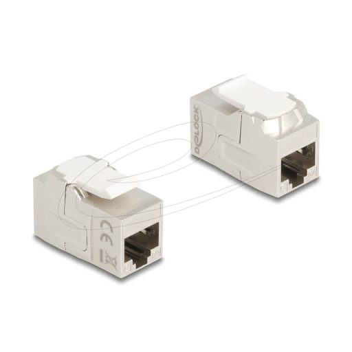 Delock Keystone modul összekötő RJ45 aljzat RJ45 aljzat, Cat.6A árnyékolt (90718)