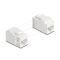 Delock Keystone modul összekötő RJ45 aljzat RJ45 aljzat, Cat.6A UTP, fehér (90719)