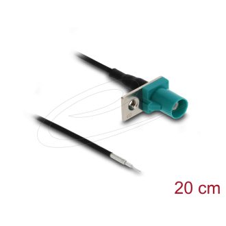   Delock Antenna kábel FAKRA Z csatlakozó nyílt kábelekhez 1,13 - 20 cm 1 előrelyukasztott nyílással (90725)