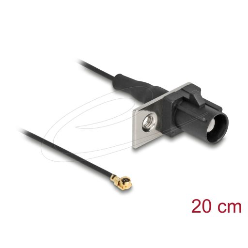 Delock Antenna kábel FAKRA A apa - MHF  I apa 1,13 - 20 cm 1 előrelyukasztott nyílással (90728)