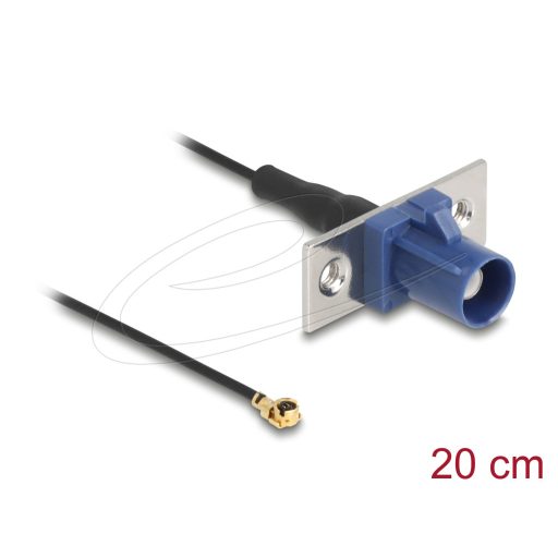 Delock Antenna kábel FAKRA C apa - MHF  I apa 1,13 - 20 cm 2 előrelyukasztott nyílással (90731)