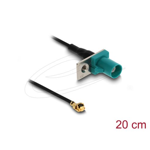 Delock Antenna kábel FAKRA Z apa - MHF  I apa 1,13 - 20 cm 2 előrelyukasztott nyílással (90734)