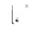 Delock WiFi 2,4 GHz antenna RP-SMA-dugó 7 dBi mindenirányú, dönthető csatlakozással (fekete színű) (90763)