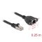 Delock Hálózat bővítő kábel S/FTP RJ45 apa - RJ45 anya Cat.6A, 0,25 m fekete (90773)