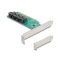 Delock PCI Express 16 kártya 4 x belső SFF-8643 NVMe-hez - elágazás - alacsony profilú formatényező (90777)