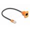 Delock D-Type RJ45 kábelcsatlakozó a jackhez Cat.5e UTP narancssárga / fekete 30 cm (90803)