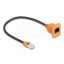 Delock D-Type RJ45 kábelcsatlakozó a jackhez Cat.5e UTP narancssárga / fekete 30 cm (90803)