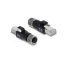 Delock M12 D-kódolt adapter 4 tűs anya - RJ45 apa fekete (90832)