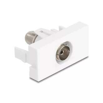 Delock Easy 45 Modul IEC anya - F anya fehér (90844)