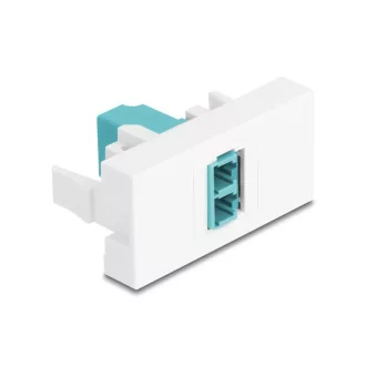   Delock Easy 45 Module LC Duplex anya LC Duplex anya fehér / víz (90845)