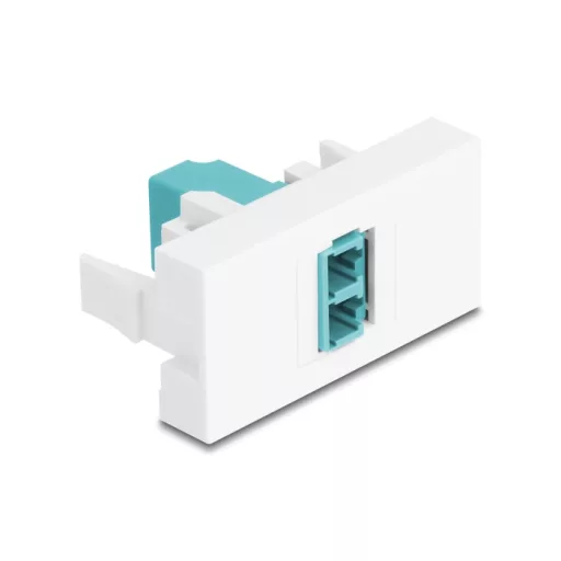 Delock Easy 45 Module LC Duplex anya LC Duplex anya fehér / víz (90845)