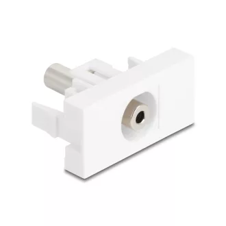   Delock Easy 45 Modul sztereo jack anya 3,5 mm 3 tűs - Sztereo jack anya 3,5 mm 3 tűs fehér (90848)
