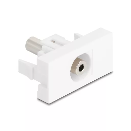 Delock Easy 45 Modul sztereo jack anya 3,5 mm 3 tűs - Sztereo jack anya 3,5 mm 3 tűs fehér (90848)