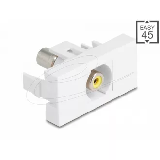 Delock Easy 45 modul RCA anya RCA anya sárga/fehér (90856)