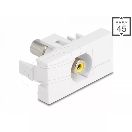 Delock Easy 45 modul RCA anya RCA anya sárga/fehér (90856)