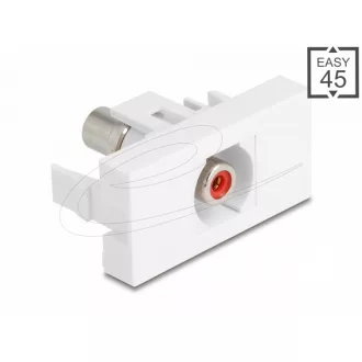 Delock Easy 45 modul RCA anya RCA anya piros/fehér (90857)
