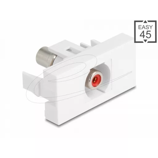Delock Easy 45 modul RCA anya RCA anya piros/fehér (90857)