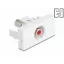 Delock Easy 45 modul RCA anya RCA anya piros/fehér (90857)