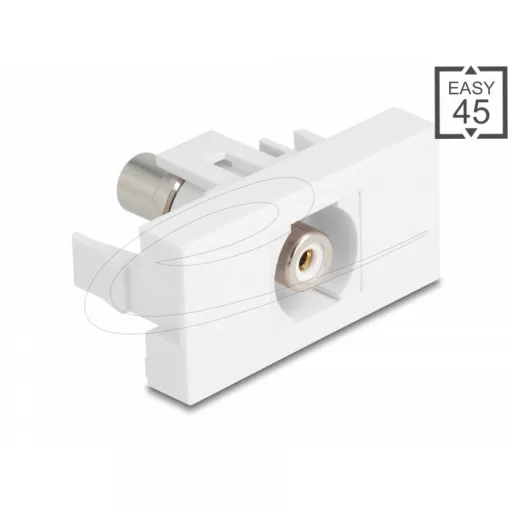 Delock Easy 45 modul RCA anya RCA anya fehér/fehér (90858)