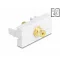 Delock Easy 45 modul RCA anya RCA anya aranyozott sárga/fehér (90859)