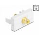 Delock Easy 45 modul RCA anya RCA anya aranyozott sárga/fehér