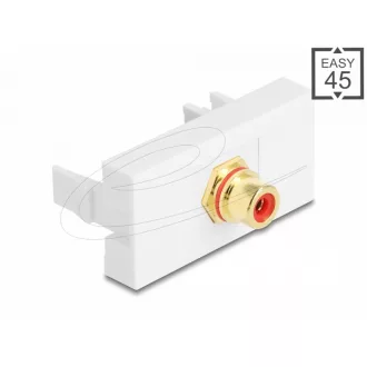   Delock Easy 45 modul RCA anya RCA anya aranyozott piros/fehér (90860)