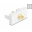 Delock Easy 45 modul RCA anya RCA anya aranyozott fehér / fehér (90861)