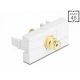 Delock Easy 45 modul RCA anya RCA anya aranyozott fehér / fehér