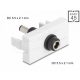 Delock Easy 45 modul DC 5,5 x 2,1 mm anya - DC 5,5 x 2,1 mm apa fehér