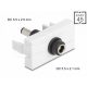 Delock Easy 45 modul DC 5,5 x 2,1 mm anya - DC 5,5 x 2,5 mm apa fehér