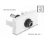 Delock Easy 45 modul DC 5,5 x 2,5 mm anya - DC 5,5 x 2,5 mm apa fehér (90865)