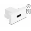 Delock Easy 45 modul EASY-USB 2.0 típusú anya - EASY-USB Type-A anya fehér (90866)