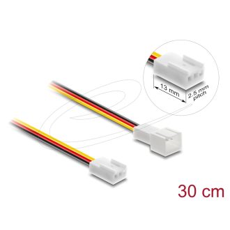   Delock Ventilátor bővítő kábel apa - anya 3 tűs 30 cm (90870)