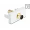 Delock Easy 45 Modul Mini-DIN 4 tűs anya-aljzat aranyozott fehér (90872)
