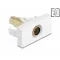 Delock Easy 45 modul Mini-DIN 6 tűs anya - anya aranyozott fehér (90873)