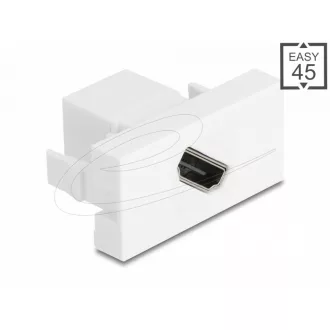   Delock Easy 45 modul HDMI anya-alj átlós 8K 60 Hz fehér (90874)