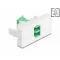 Delock Easy 45 modul LC Duplex anya LC Duplex anya, lézeres védelem flip belső zöld/fehér (90875)