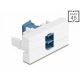 Delock Easy 45 modul LC Duplex anya LC Duplex anya lézeres védelmi flippel kék/fehér belsejében