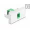 Delock Easy 45 modul SC Simplex anya SC Simplex anya lézeres védelmi flippel zöld/fehér belsejében (90877)