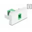 Delock Easy 45 modul SC Simplex anya SC Simplex anya lézeres védelmi flippel zöld/fehér belsejében (90877)