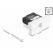 Delock Easy 45 modul RJ45 jack csatlakozó LSA Cat.6A 180 -os szerszámmentes fekete/fehér (90879)